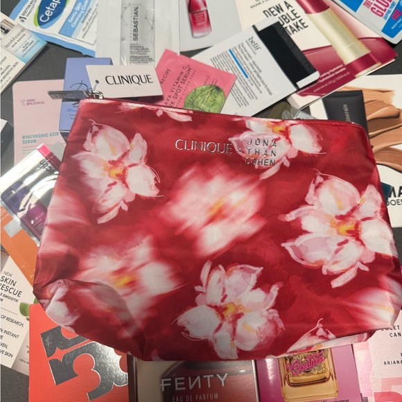 Assorted Beauty Sample Set with Floral Pouch - Picture 2 of 2